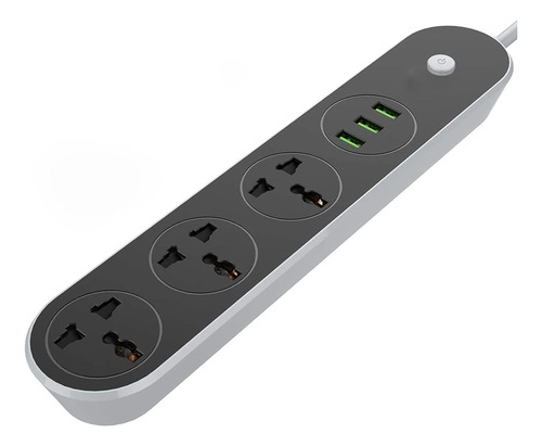 Zapatilla 3 Usb 3 Toma Corrientes 220v 2500w 8801 - Image 1