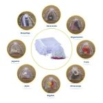 100 Bolsitas De Organza Con Cordon 7x9 Cm Souvenirs Joyería - Imagen 6