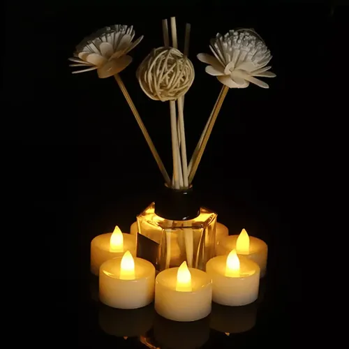 24 velas luces LED cálidas a pila - Image 8