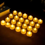 24 velas luces LED cálidas a pila - Image 6