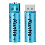 Pilas recargables AA USB - 4 Unidades - Image 2