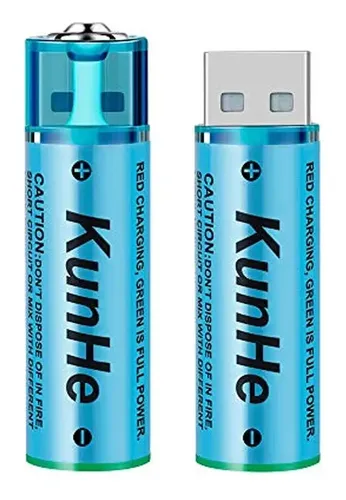 Pilas recargables AA USB - 4 Unidades - Image 2