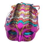 Antifaz de carnaval con glitter X 12 - Image 4