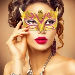 Antifaz de carnaval con glitter X 12 - Image 8