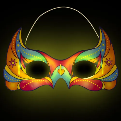 Antifaz Químico Luminoso Party Glow Mask Cotillón Mascara - Image 2