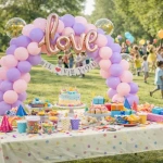 Arco Panel Para Globos Cumpleaños Decoracion Love Pli0301 - Imagen 2