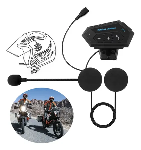 Auricular Casco Para Moto Con Microfono Comunicacion 5.0 - Image 1