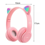 Auriculares inalámbricos orejas de gato LED - Image 4