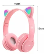 Auriculares inalámbricos orejas de gato LED - Image 4