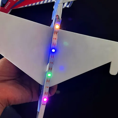 Avión Planeador Para Armar Recargable Usb Con Helice Azul - Image 11