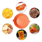 Bandeja para freidora de aire de silicona 16 Cm – imagen de uso
