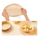 Bandejas de papel X100 redondas marrón antiadherente para freidora de aire - Image 2