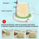 Base Calentador Mezclador De Taza Cafe Magnetica Usb T2523 Verde Liso - Image 8