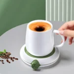 Base Calentador Mezclador De Taza Cafe Magnetica Usb T2523 Verde Liso - Image 7