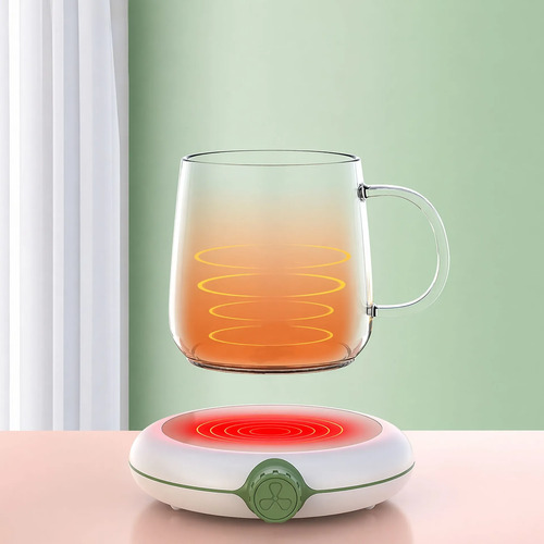 Base Calentador Mezclador De Taza Cafe Magnetica Usb T2523 Verde Liso - Image 6