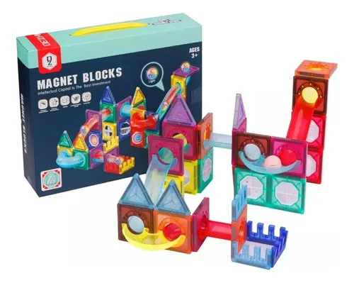 Bloques magnéticos de 40 piezas con luz 2140 - Image 6
