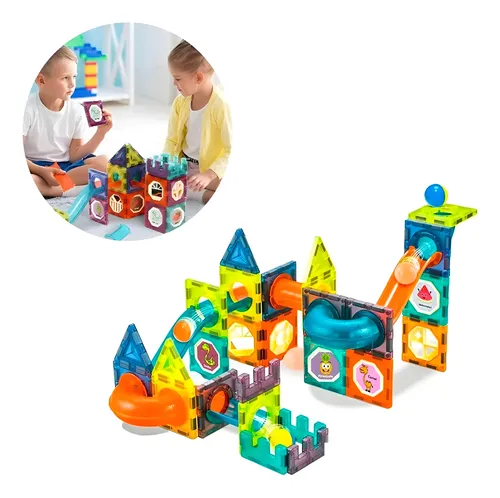 Bloques magnéticos de 40 piezas con luz 2140 - Image 2