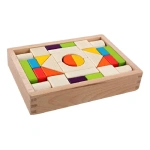 Bloques Para Armar Didacticos Caja Madera 30 Piezas Mt08920 - Imagen 3