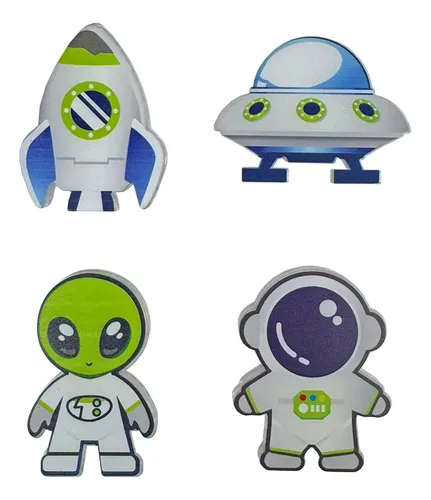 Bloques magnéticos space para armar con luz 24131js - Image 2