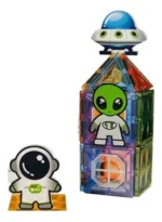 Bloques magnéticos space para armar con luz 24131js - Image 5