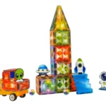 Bloques magnéticos space para armar con luz 24131js