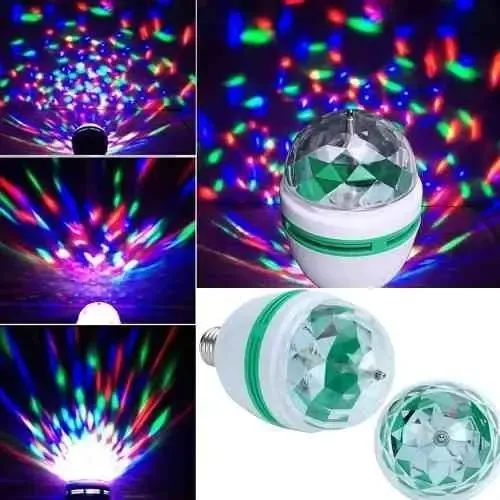 Bola De Rayos Con Luces Giratoria Colores Leds Para Dj 1.5w - Image 5