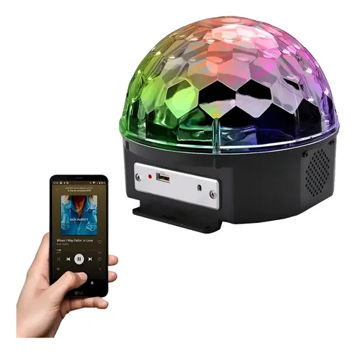 Semi bola led RGB audio rítmica con bluetooth - Image 1