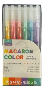 Set X 6 bolígrafos tinta gel de colores - Image 2