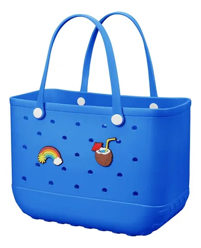 Bolso mediano playero cartera de goma para playa tote bag loop - Image 74