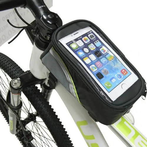 Bolso porta celular impermeable para bicicleta - Imagen 3
