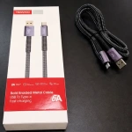 Cable de datos y carga rápida USB tipo C de 6 amper T-x21 C - Image 4