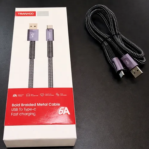 Cable de datos y carga rápida USB tipo C de 6 amper T-x21 C - Image 4