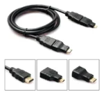 Cable con adaptadores 3 en 1 micro HDTB mini HDTV full HD - Image 4