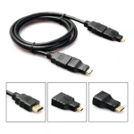 Cable con adaptadores 3 en 1 micro HDTB mini HDTV full HD - Imagen 4