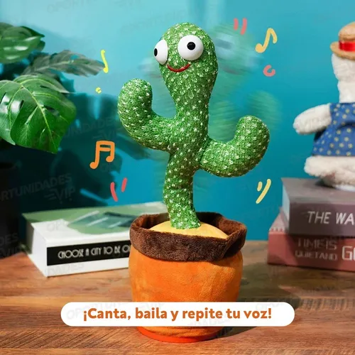 Cactus Bailarin Tiktok Juguete Baila Canta Repite Voz - Imagen 6