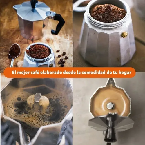 Cafetera Tipo Italiana De Aluminio 9 Pocillos Express Cafe - Image 3