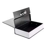 Caja Fuerte De Seguridad Metal Forma De Libro Con 2 Llaves - Imagen 4
