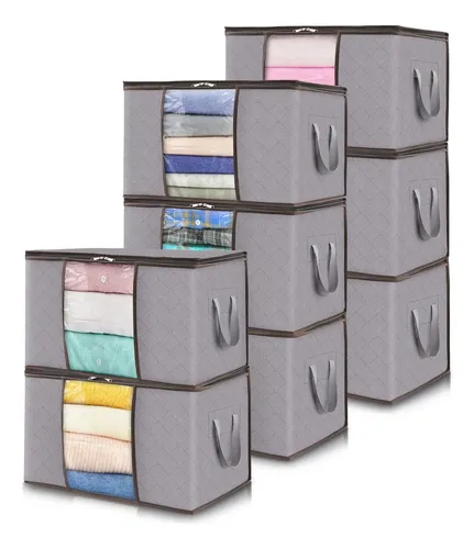 Caja organizadora de ropa plegable 50 Lts con cierre Bz6799 - Image 6