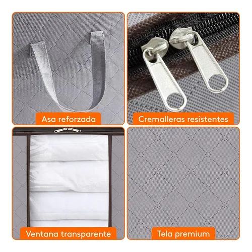 Caja organizadora de ropa plegable 50 Lts con cierre Bz6799 - Image 2