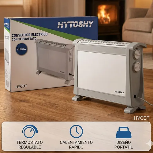 Calefactor convector eléctrico 2000w HYCOT - Image 3