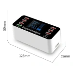Cargador Usb + Tipo C Smart 8 Puertos Con Pantalla Wlx-ap9 – vista posterior