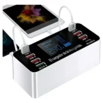 Cargador Usb + Tipo C Smart 8 Puertos Con Pantalla Wlx-ap9