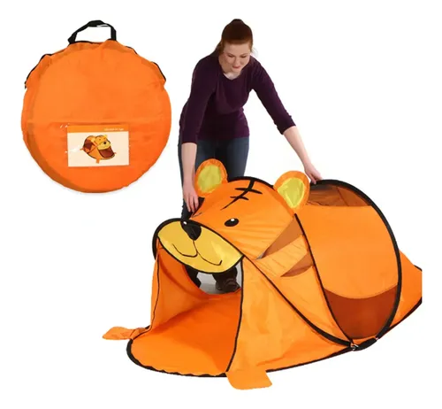 Carpa Casita Infantil Niños Plegable Pop Up Tigre Mt08987 - Imagen 3