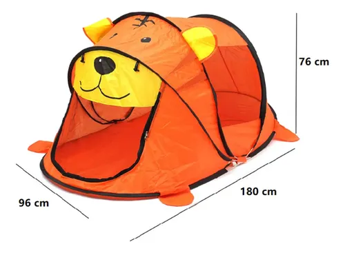 Carpa Casita Infantil Niños Plegable Pop Up Tigre Mt08987 - Imagen 5