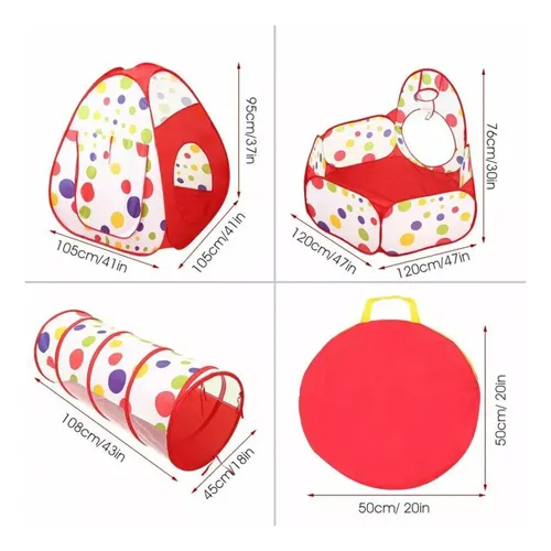 Carpa Túnel Infantil Niños Pileta Pelotero Circuito Corral - Image 7