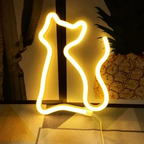 Cartel LED neón gato - Image 7