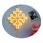 Cartel copo de nieve neon a USB y a pilas A26 - Image 4