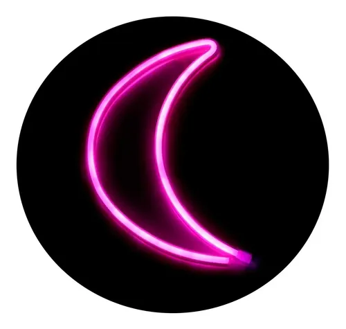 Cartel media luna neon a USB y a pilas A10 - Image 19