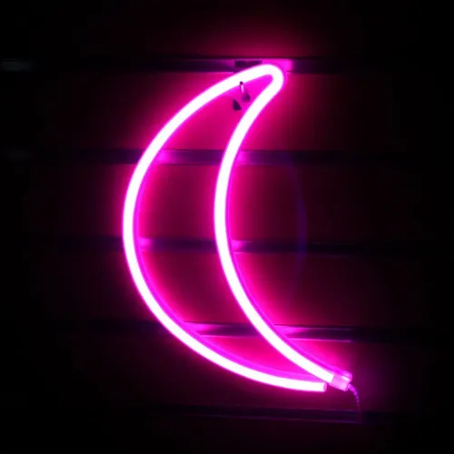 Cartel media luna neon a USB y a pilas A10 - Image 18