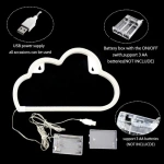 Cartel neón LED nube iluminación USB 24000-4 - Image 7